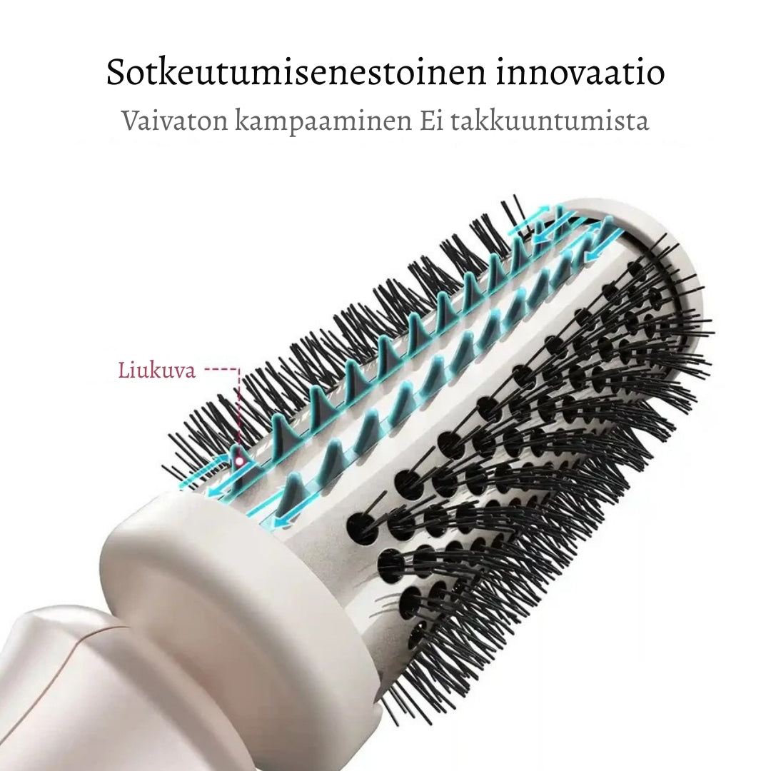 LämpöKiharra Pro – Antistaattinen lämpöharja kaikille hiustyypeille