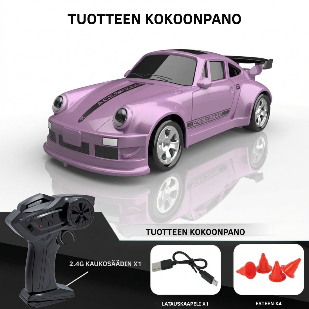 MiniDrift – Kompakti 4WD drift-kauko-ohjattava auto