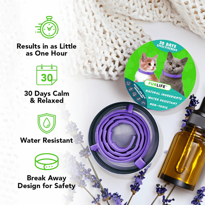 FurLife™ - Natural Pheromone Calming Collar for Cats