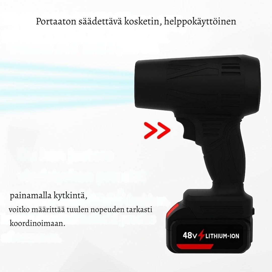 IlmaTeho – Langaton puhallin nopeaan ja vaivattomaan puhdistukseen