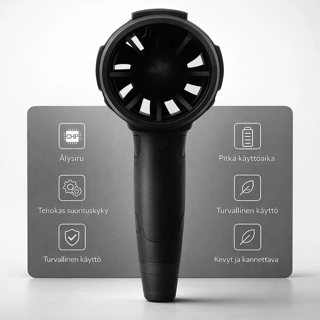 IlmaTeho – Langaton puhallin nopeaan ja vaivattomaan puhdistukseen