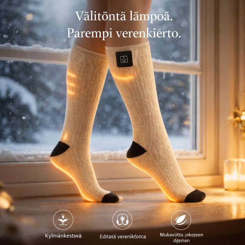 LämpöSukka – Sähkölämmitettävät sukat kylmiin päiviin