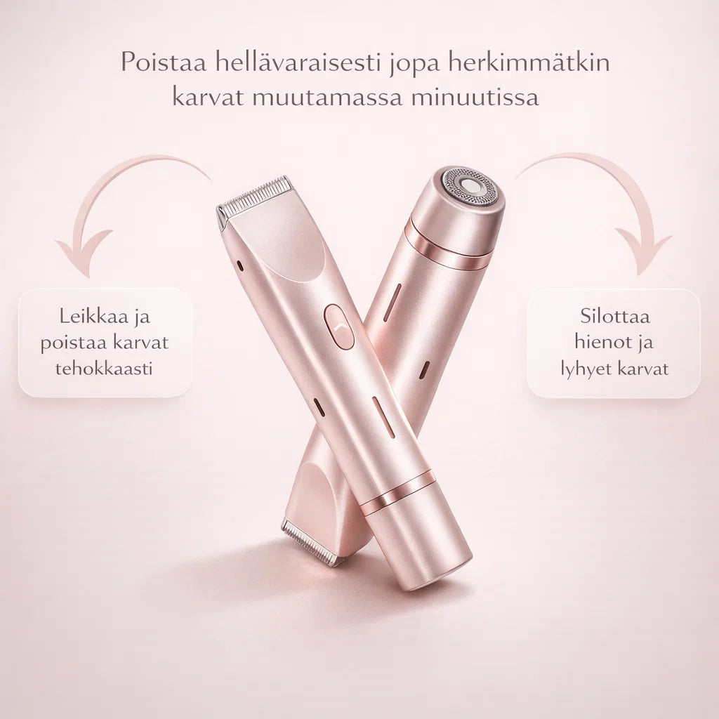 SilvaTrim – 2-in-1 karvanpoistaja sileään ihoon