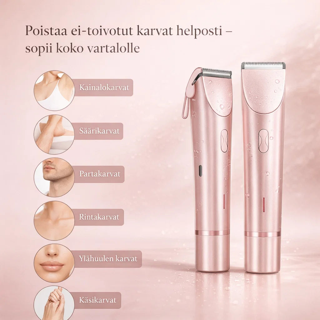 SilvaTrim – 2-in-1 karvanpoistaja sileään ihoon