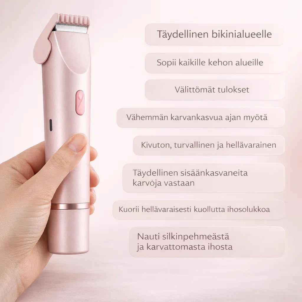 SilvaTrim – 2-in-1 karvanpoistaja sileään ihoon