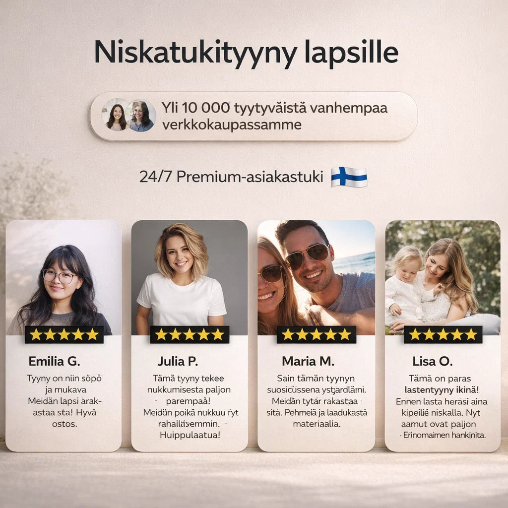 UniTuki – Ergonominen lasten tyyny parempaan uneen