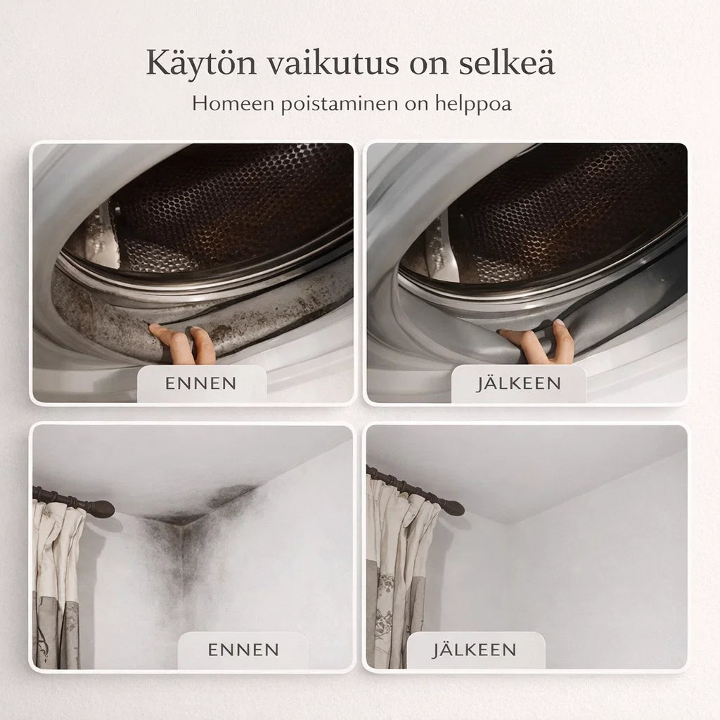 HomePuhdas – poistaa homeen ilman hankausta