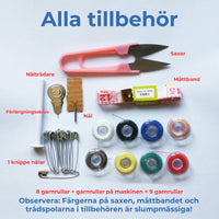 Handhållen symaskin miniformat – trådlös och bärbar