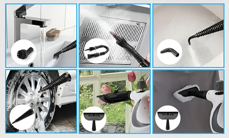 Sussurri VaporixPro™ – Pulitore a Vapore Presurizzato 10-in-1