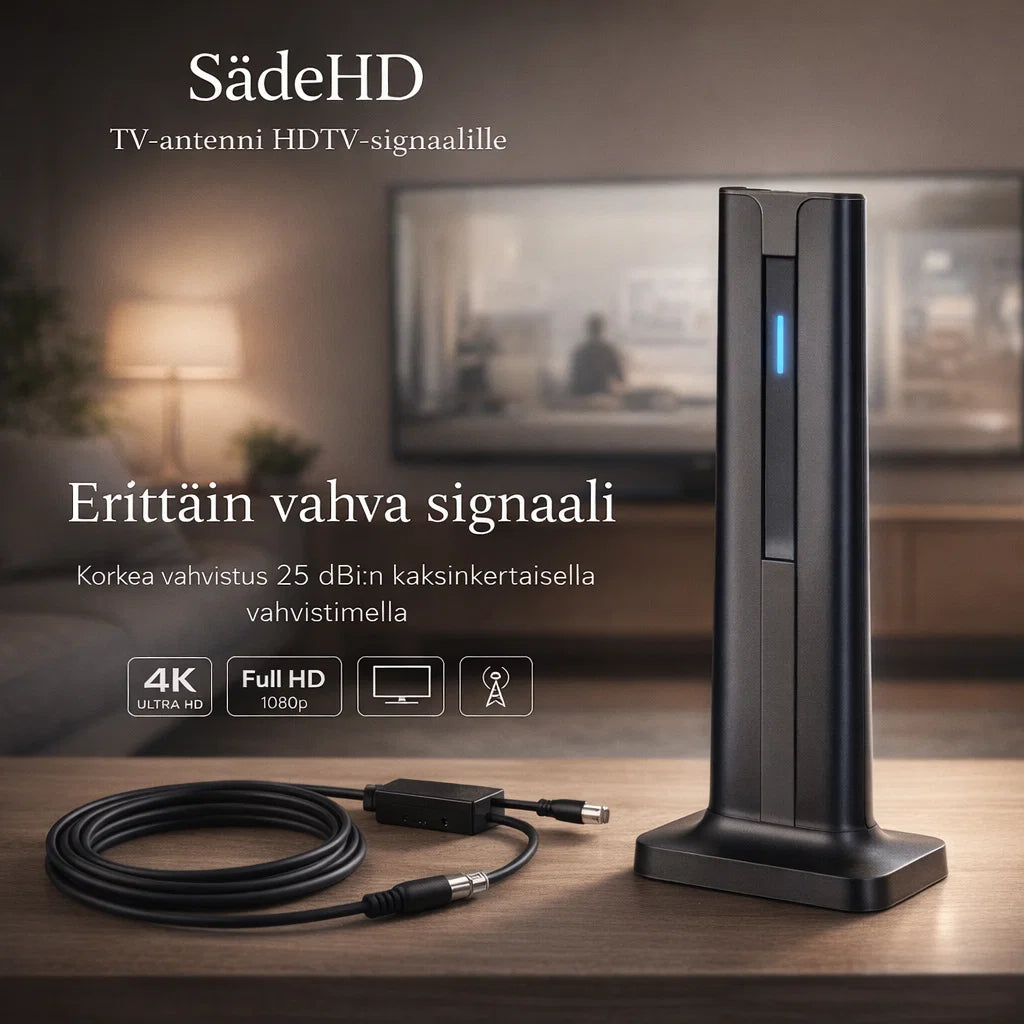 SädeHD – Langaton antenni, joka tuo ilmaiskanavat teräväpiirtona