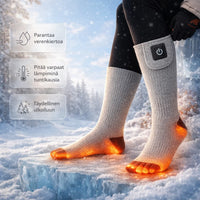 LämpöSukka – Sähkölämmitettävät sukat kylmiin päiviin