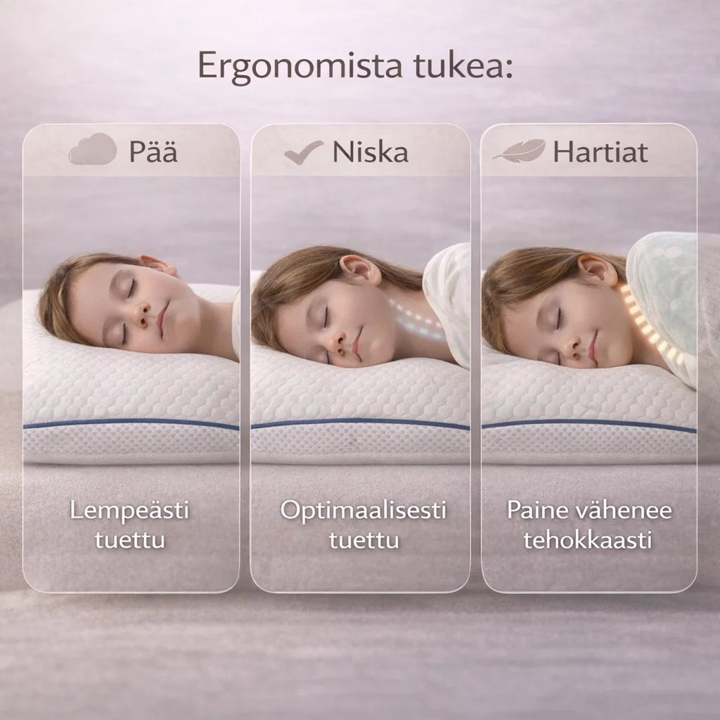 UniTuki – Ergonominen lasten tyyny parempaan uneen