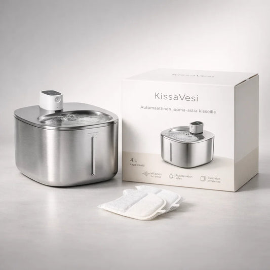 KissaVesi – Hiljainen 4L juoma-automaatti kissoille