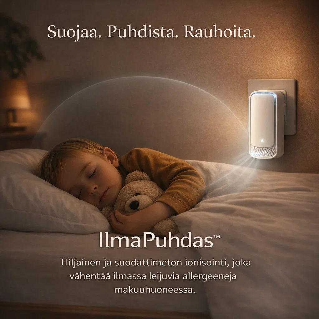 IlmaPuhdas – Ioninen ilmanpuhdistin allergiakotiin