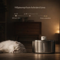 KissaVesi – Hiljainen 4L juoma-automaatti kissoille