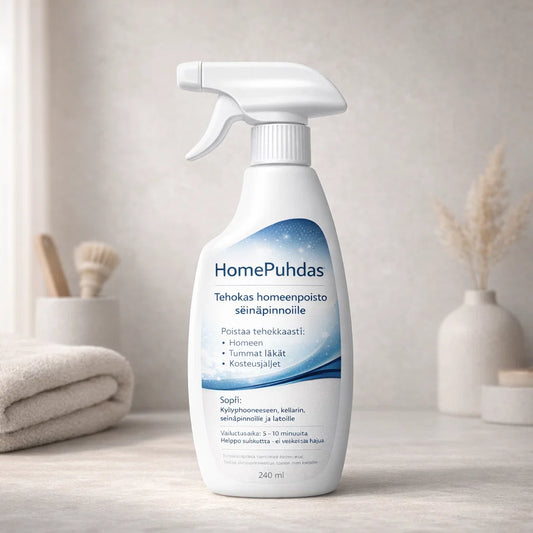 HomePuhdas – poistaa homeen ilman hankausta