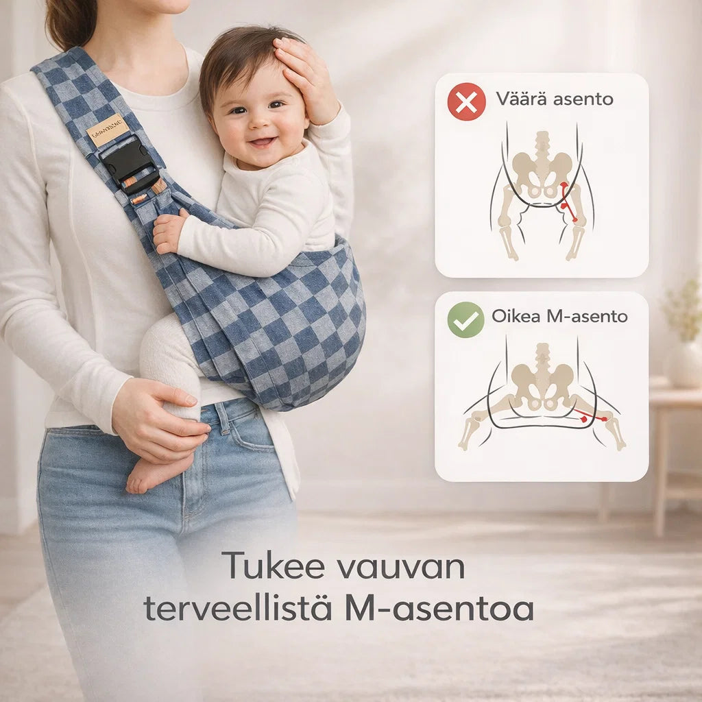 LähiKanto – Kevyt kantohihna vauvan kantamiseen