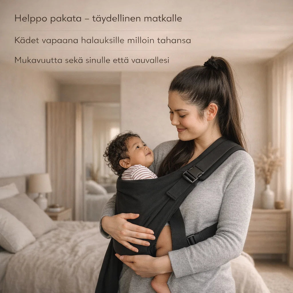 LähiKanto – Kevyt kantohihna vauvan kantamiseen