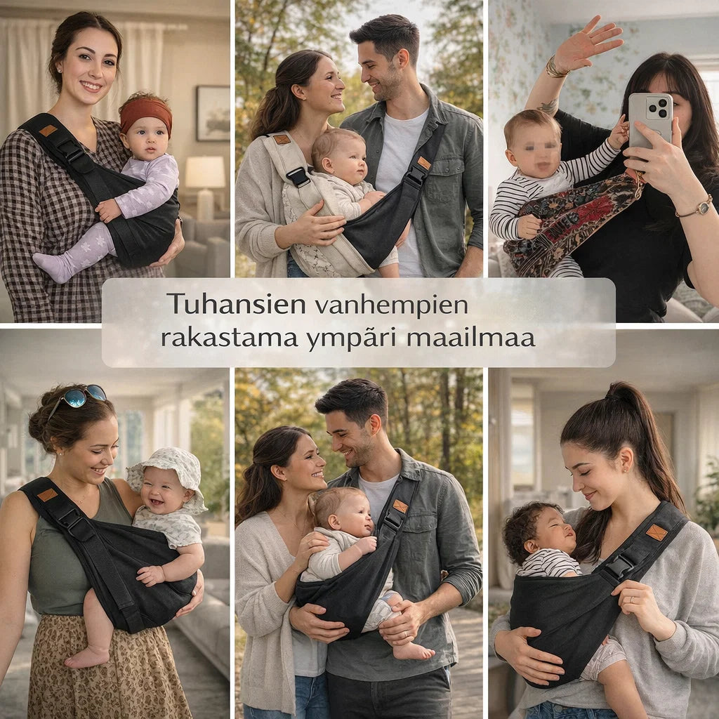 LähiKanto – Kevyt kantohihna vauvan kantamiseen